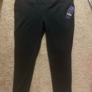 Spalding Black Performance Leggings with Elastic Waistband